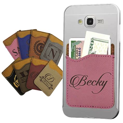 customizable phone card wallet.